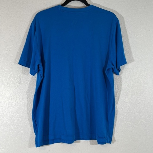 NIKE DRI-FIT Run Legend Swoosh Blue & Silver Logo Graphic Tee Short Sleeve XL - Picture 5 of 11